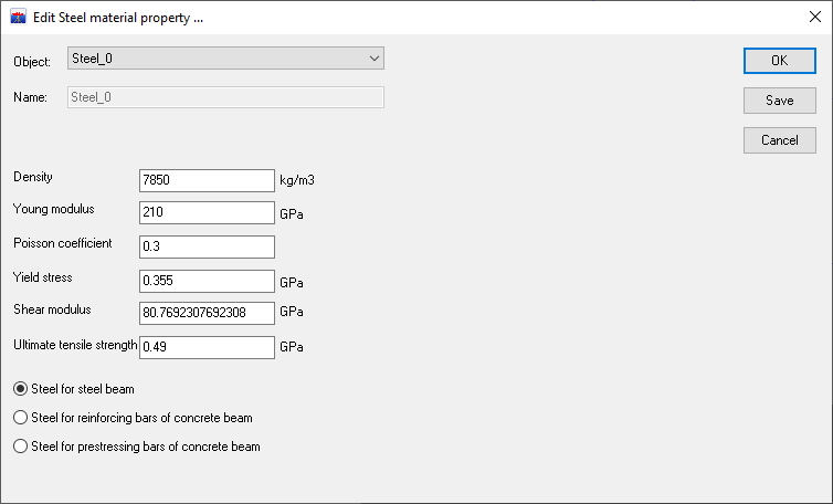 Material properties - DeepLines Documentation