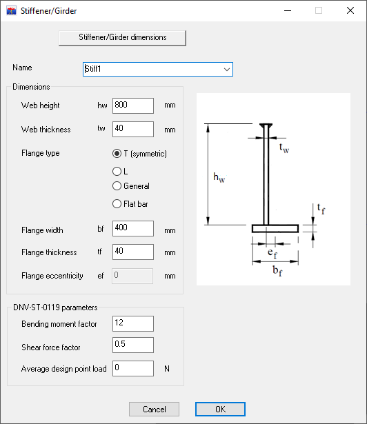 Stiffeners - DeepLines Documentation