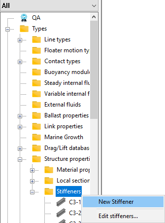 Stiffeners - DeepLines Documentation